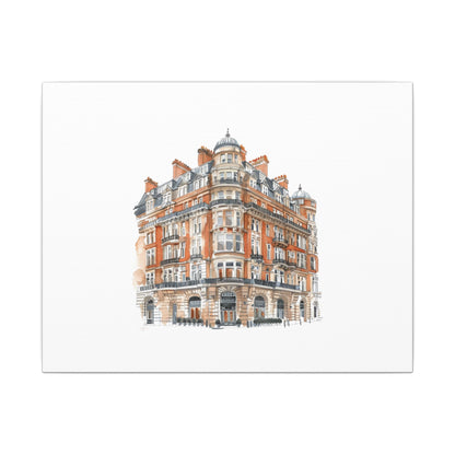 Artistic Matte Canvas Print of Historic Building, Wall Art Decor, Home Interior, Unique Gift, Fine Art, Architecture Lover, Urban Design