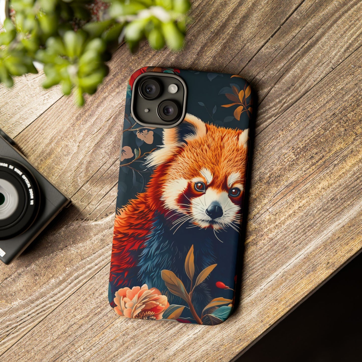 Cute Red Panda Phone Case, Wildlife Lover Gift, Tough Cases for iPhone, Nature-Themed Phone Cover, Animal Art Shell, Cute Tech Accessories