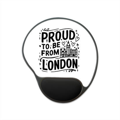 London Pride Mouse Pad with Wrist Rest, Ergonomic Gaming Mouse Pad, Office Desk Accessories, Ideal Gift for London Lovers, Unique Work [...]