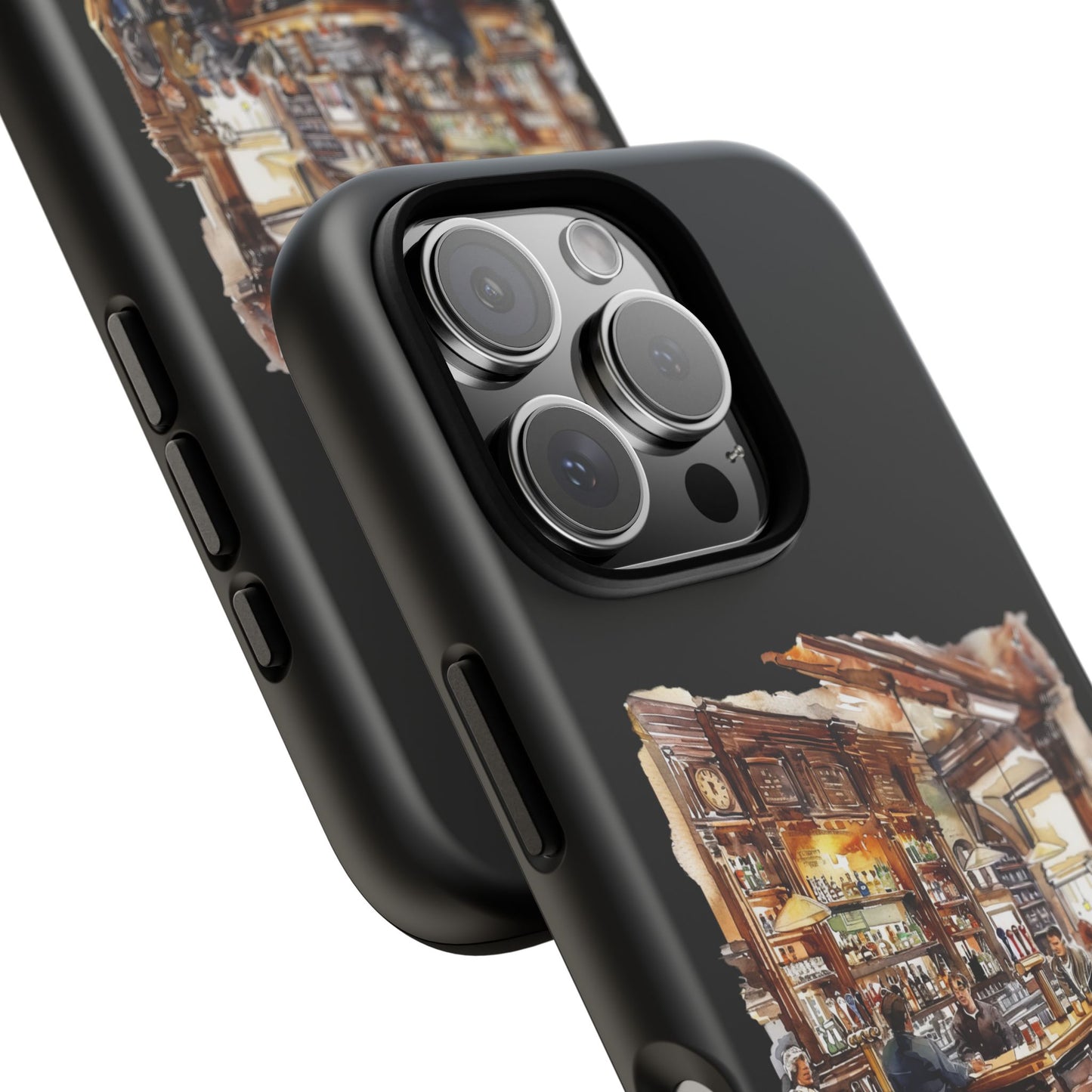 Artistic Phone Case - Cozy Pub Vibe, Trendy Smartphone Accessory, Gift for Friends, Modern Design, Durable Protection