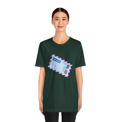 Unisex Jersey Short Sleeve Tee - Vintage British Air Mail - Classic Postal Design