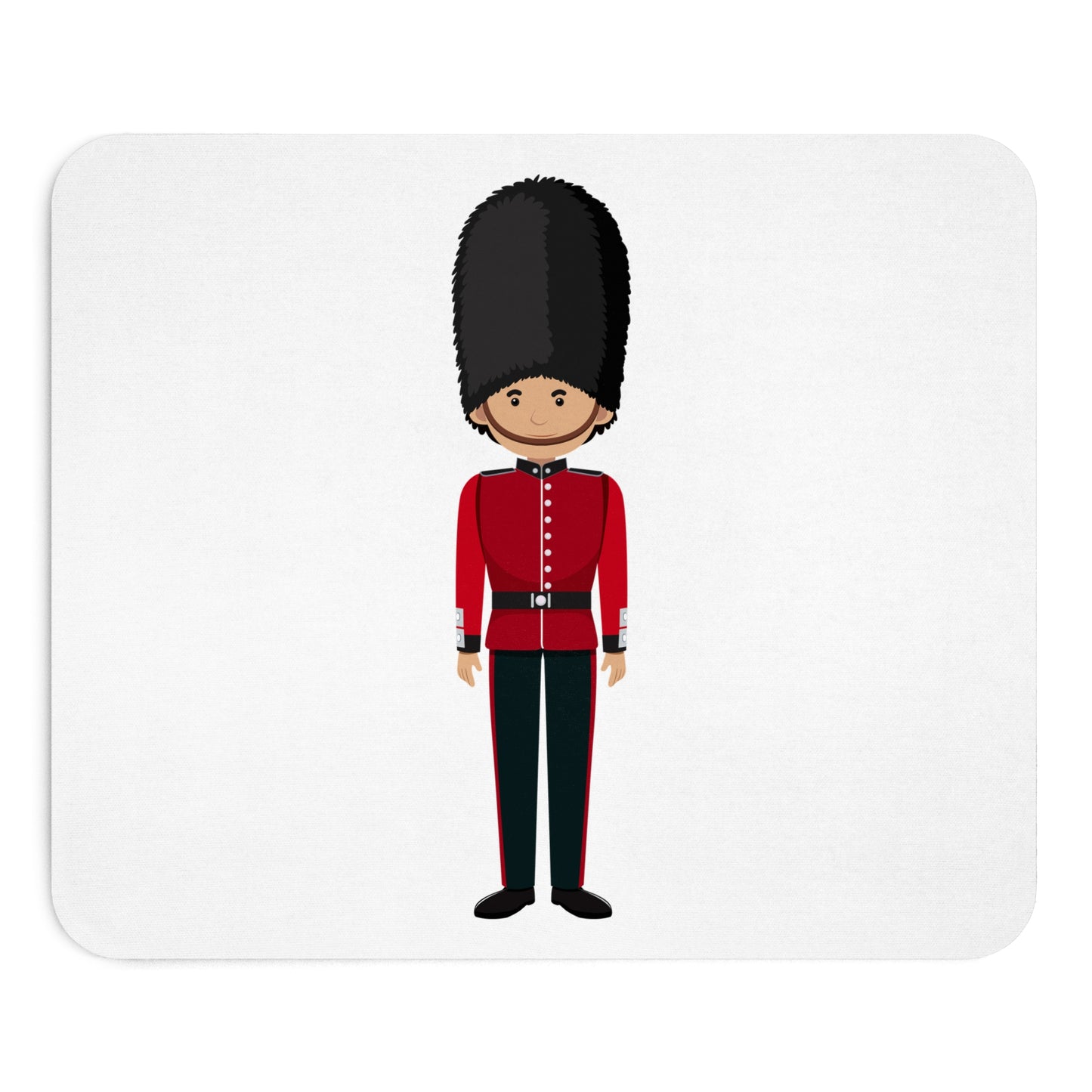 Cute Cartoon Soldier Mouse Pad, UK Decoration, Office Desk Accessory, Fun Gift for Gamers & Students, Royal Guard Design