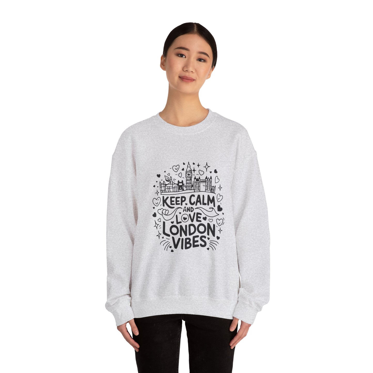 Unisex Heavy Blend™ Crewneck Sweatshirt - Trendy and Calm London Vibes