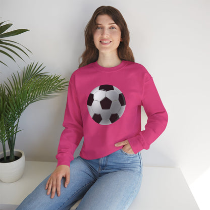 Unisex Heavy Blend™ Crewneck Sweatshirt - Dynamic Football Design - Sports Passion and Energy