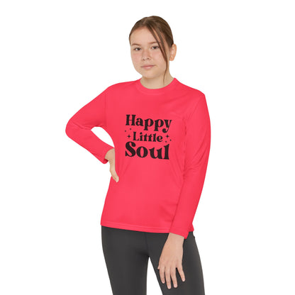 Youth Long Sleeve Competitor Tee - Cute Happy Little Soul Sublimation Graphic