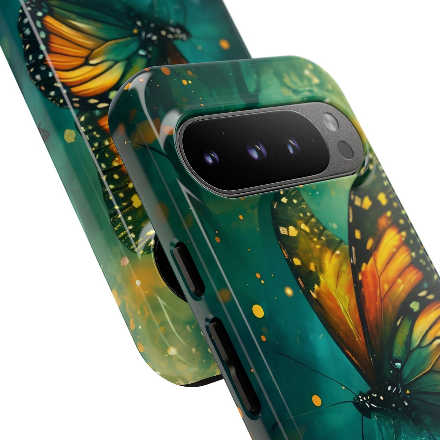 Colorful Butterfly Phone Case, Tough Cases for iPhone and Samsung, Cute Tech Accessories, Nature Lovers Gift, Vibrant Floral Design