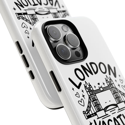 London Vacation Phone Case, Travel Accessories, Unique Gift, London Lover, Custom Phone Cover, Vacation Souvenir