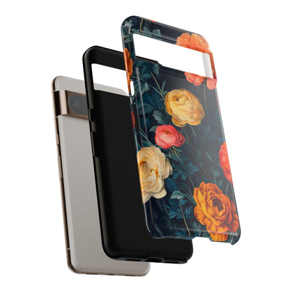 Floral Phone Case - Tough Cases, Stylish Protection, Gift for Flower Lovers, Customizable Cover, Floral Design Mobile Accessory