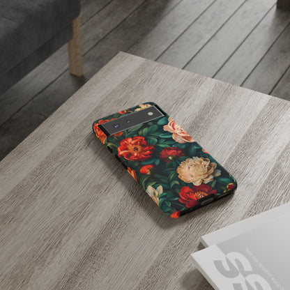 Floral Phone Case - Tough Cases, Vibrant Protection, Gift for Her, Cute Floral Design, Trendy Accessory, Perfect for Spring