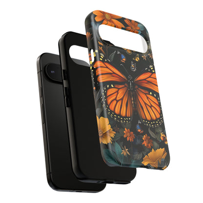Monarch Butterfly Phone Case, Tough Cases, Nature Lover Gift, Floral Mobile Cover, Eco-Friendly Phone Accessory, Butterfly Design