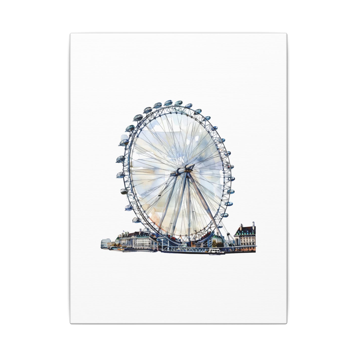 London Eye Canvas Print, Wall Art Decor, Travel Gift, Home Decoration, Unique Art Piece