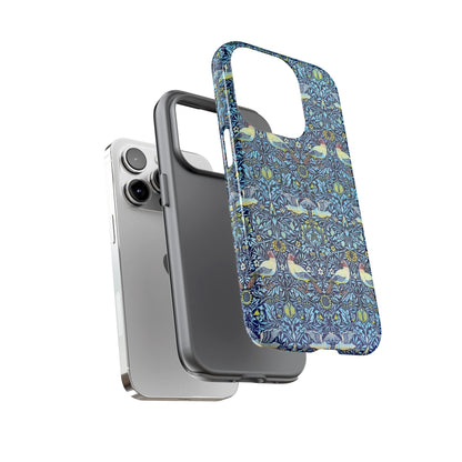 Bird and Floral Pattern Phone Case, Tough Cases, Gift for Nature Lovers, Eco-friendly, Custom Phone Accessories, All-Occasion