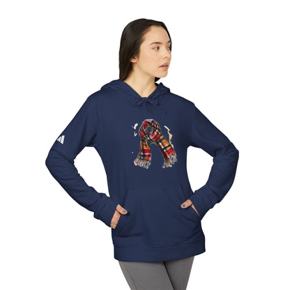 adidas Unisex Fleece Hoodie - Classic British Plaid Scarf Design