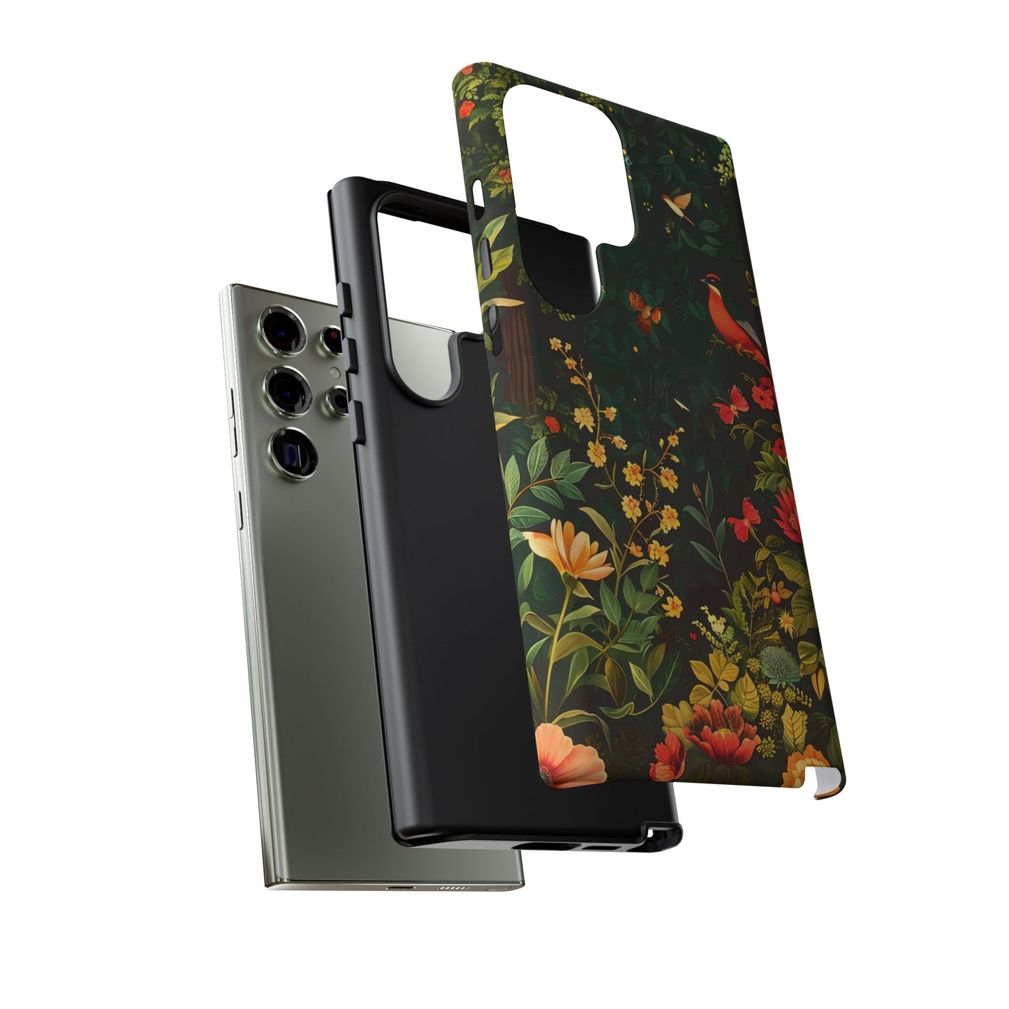 Floral Tough Phone Case, Nature-Inspired Design, Ideal for Garden Lovers, Gift for Birthdays, Christmas, Eco-Friendly Accessory