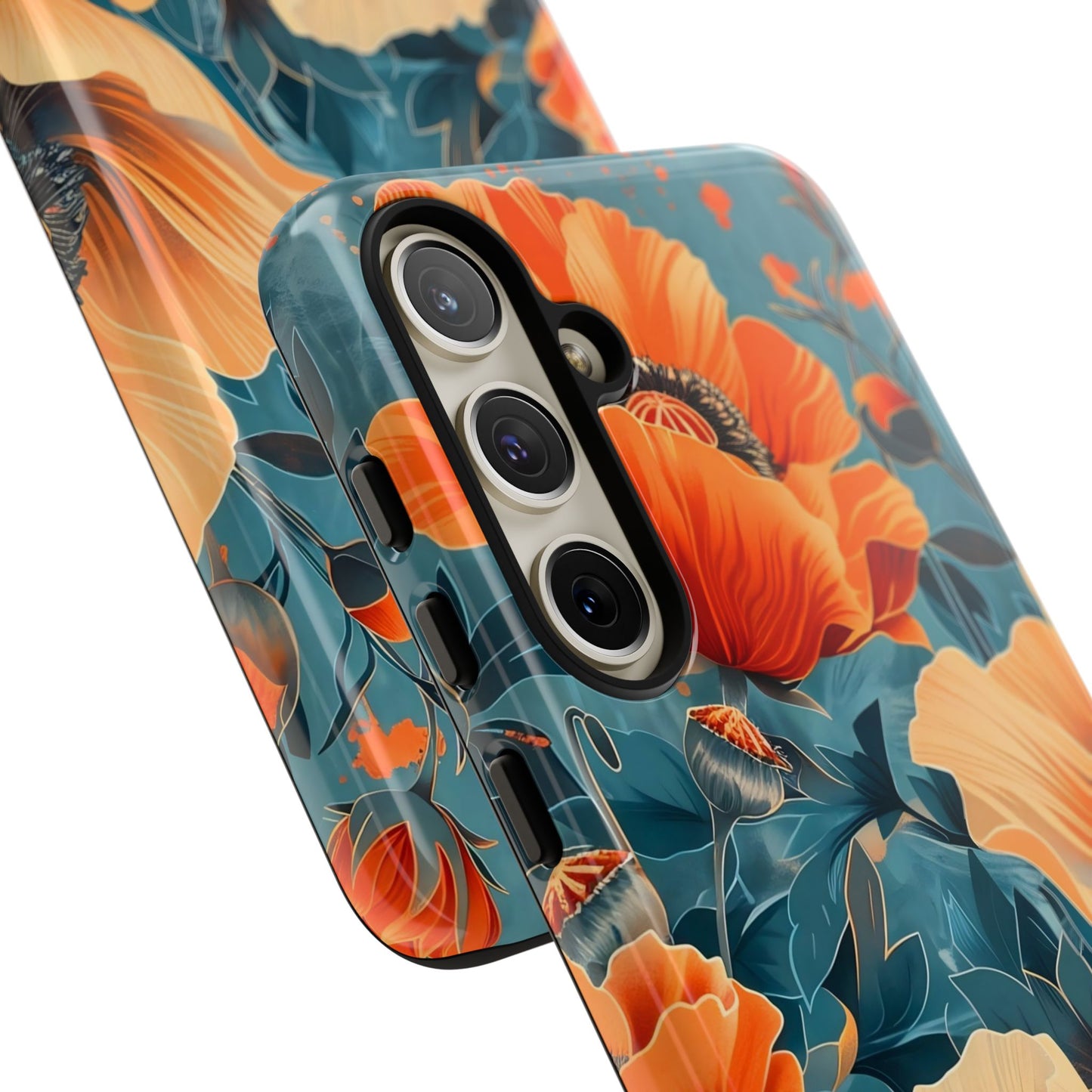 Floral Phone Case, Tough Cases for Protection and Style, Spring Aesthetic, Gift for Her, Phone Accessory for Nature Lovers