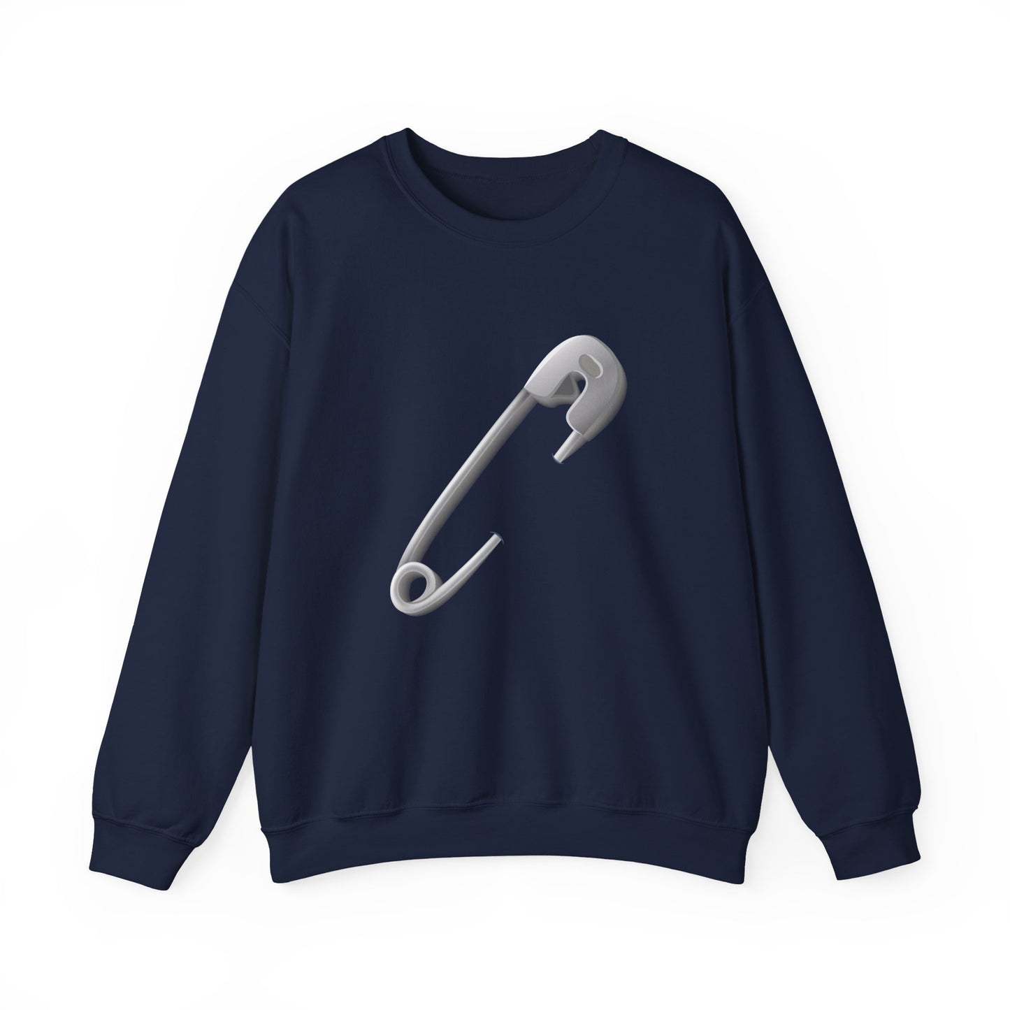Unisex Heavy Blend™ Crewneck Sweatshirt Classy - Minimalist Safety Pin