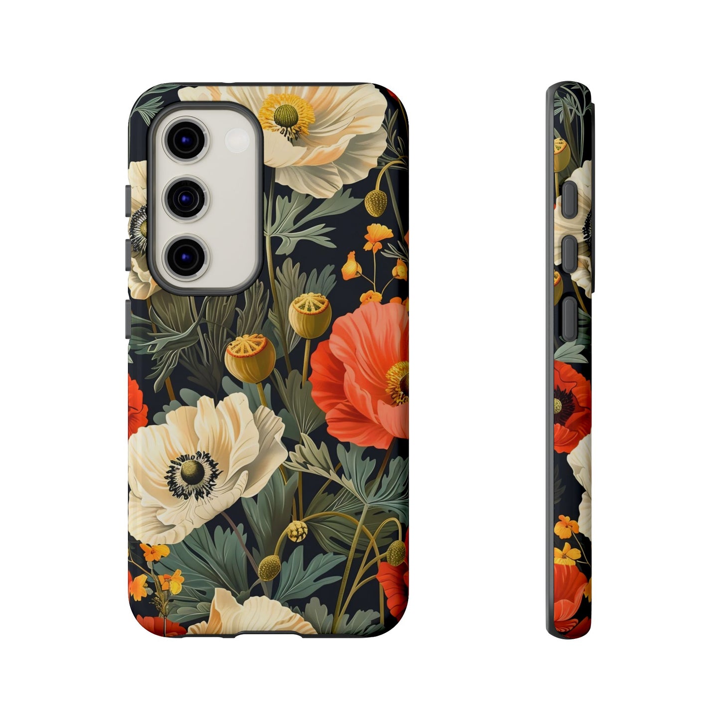 Floral Phone Case, Tough Cases with Botanical Design, Flower Protection Case, Gift for Nature Lovers, Eco-Friendly Mobile Cover