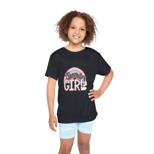 Kids Sports Jersey - Cheetah Print Birthday Girl Sublimation Graphic - Fun Custom Tee for Celebration