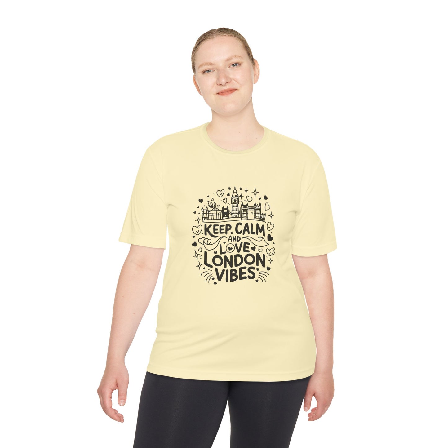 Unisex Moisture Wicking Tee - Keep calm and love London vibes