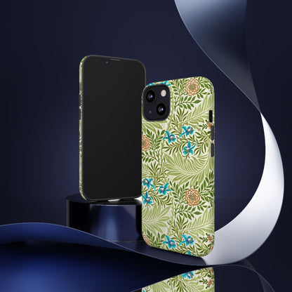 Tough Cases Phone Case, Botanical Print Phone Cover, Floral Smartphone Accessory, Nature-Inspired Tech Gear, Gift for Plant Lovers