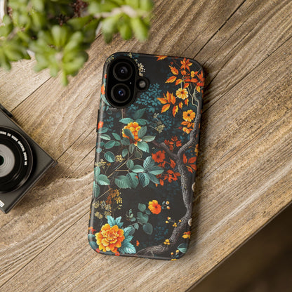 Floral Phone Case | Tough Cases, Protective Cover, Gift for Her, Autumn Vibes, Floral Phone Accessory, Unique Design