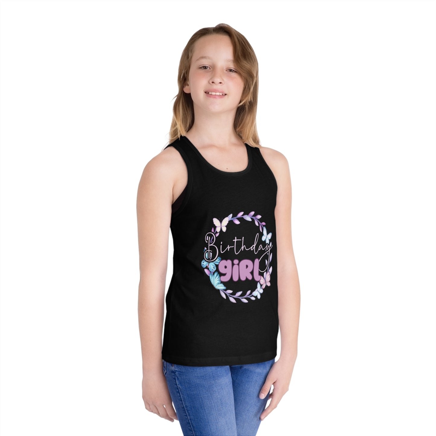 Birthday Girl Jersey Tank Top for Kids - Perfect for Celebrations