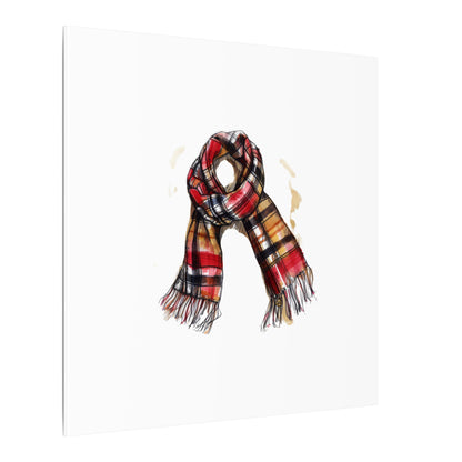 Autumn Scarf Canvas Art Print | Cozy Home Décor, Gift for Fall Lovers, Seasonal Wall Art, Unique Interior Design