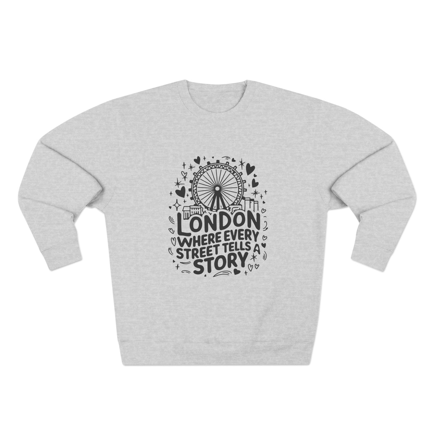 Unisex Crewneck Sweatshirt - London's Story Telling Streets
