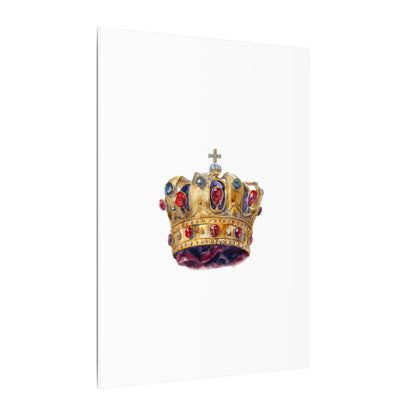 Crown Art Print, Royal Wall Decor, Matched for Home or Office, Gift for Art Lovers, Unique Royalty Artwork