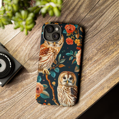 Owl Phone Case with Floral Design, Tough Phone Cover for Nature Lovers, Gift for Bird Enthusiasts, Stylish Protection for Smartphones, [...]