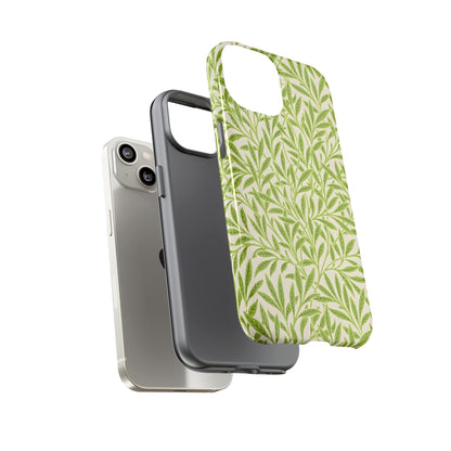 Green Leaf iPhone Case, Tough Cases, Botanical Phone Protection, Eco-Friendly Cover, Nature Lover Gift, Trendy Cell Phone Accessory