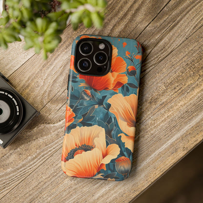 Floral Phone Case, Tough Cases for Protection and Style, Spring Aesthetic, Gift for Her, Phone Accessory for Nature Lovers