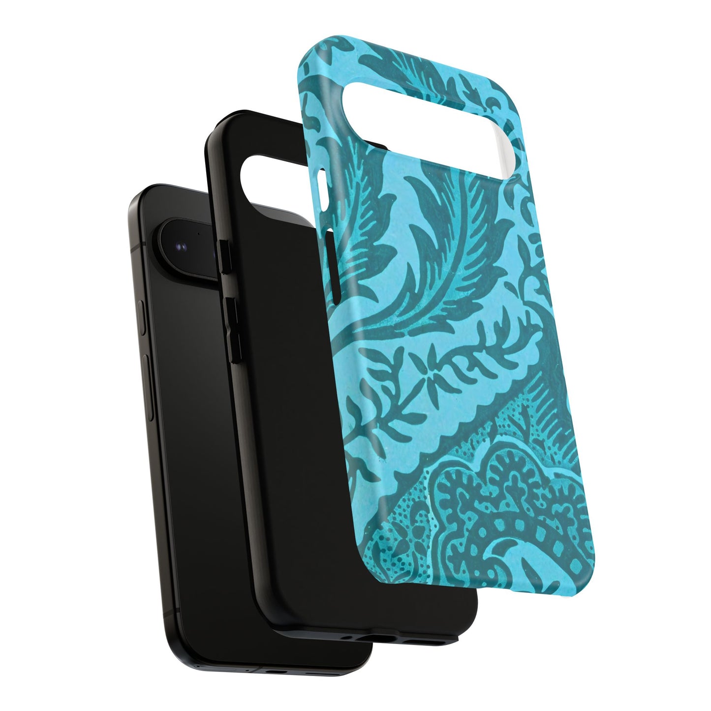 Protective Phone Case with Elegant Teal Design, Tough Cases, Floral Phone Cover, Stylish Smartphone Protection, Gifts for Her, Trendy [...]