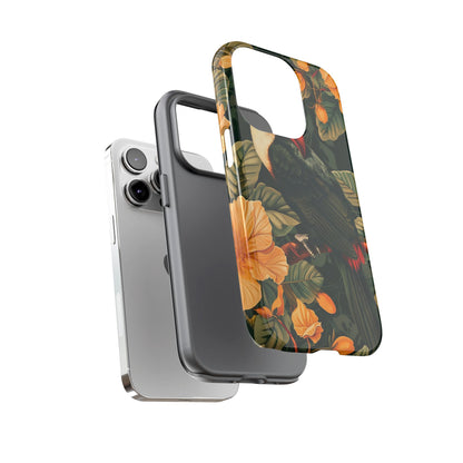 Tropical Toucan Phone Case, Exotic Bird Cover, Nature Lover Gift, Eco-Friendly Design, Customizable Tech Accessory