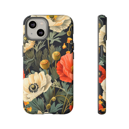 Floral Phone Case - Tough Cases with Vibrant Garden Design, Phone Accessory, Gift for Her, Spring Style, Nature Lover