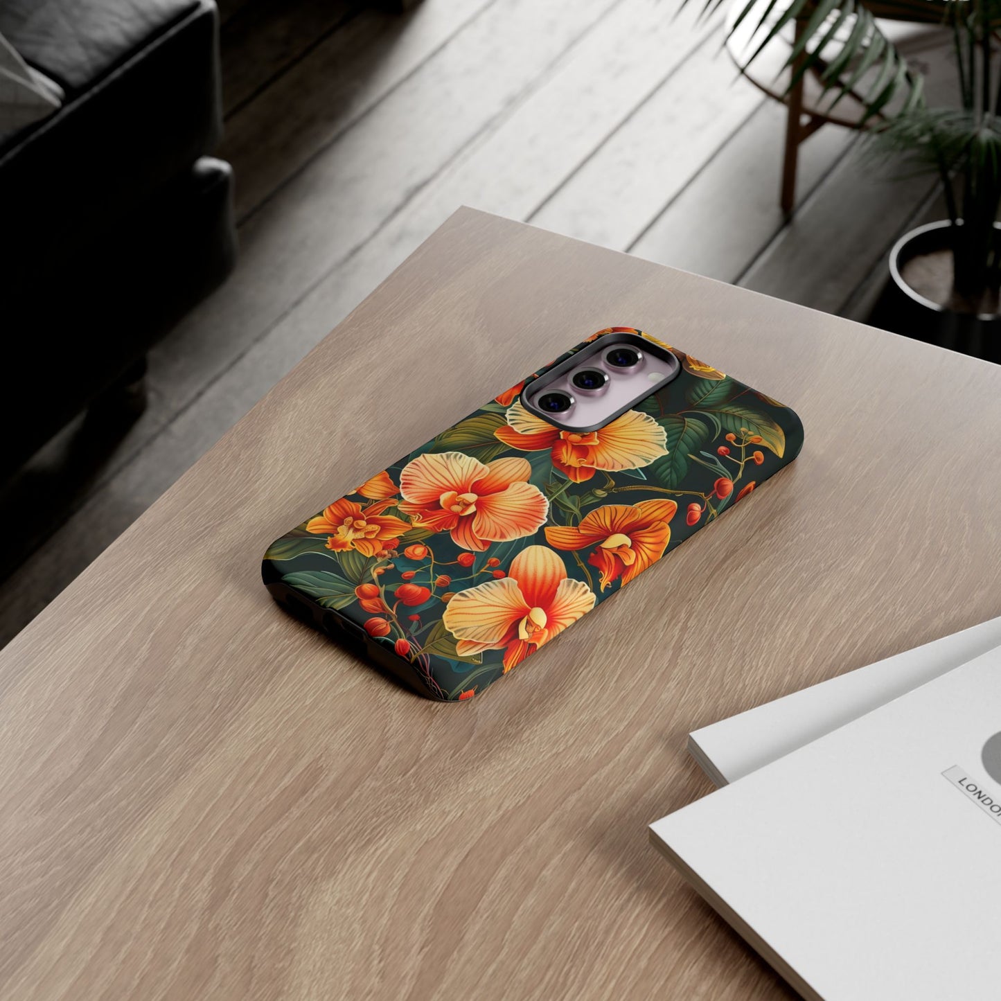 Floral Phone Case - Tough Cases, Protective Cover, Gift for Her, Smartphone Accessory, Floral Design, Nature-Inspired