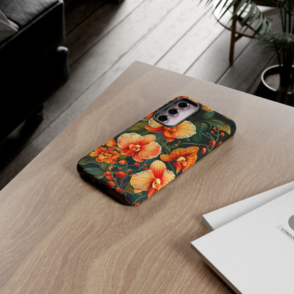 Floral Phone Case - Tough Cases, Protective Cover, Gift for Her, Smartphone Accessory, Floral Design, Nature-Inspired