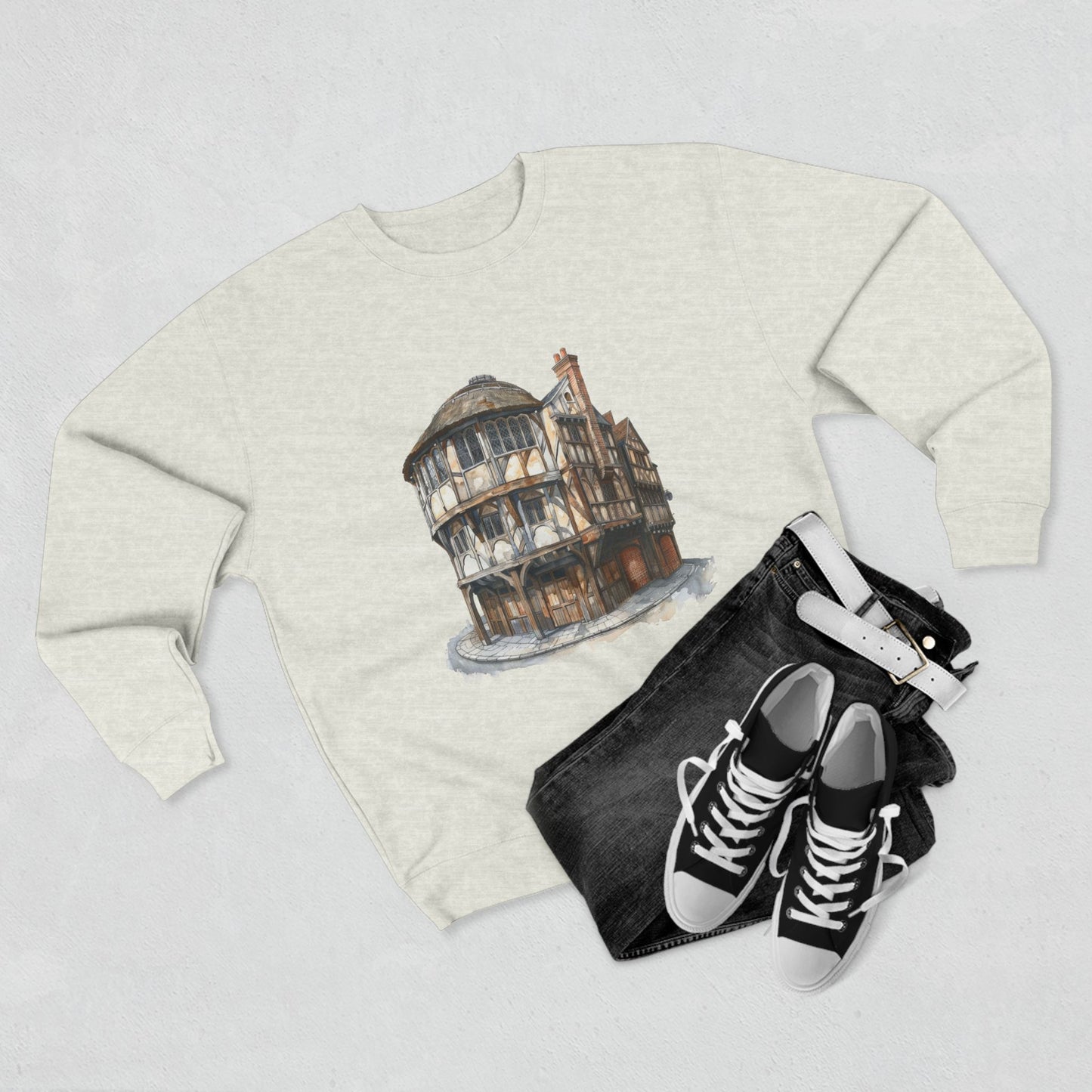 Unisex Crewneck Sweatshirt - London Pub Interior British Tavern