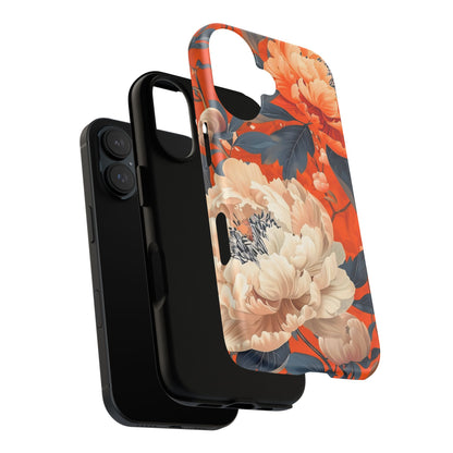 Floral Tough Case, Durable Floral Phone Case, Stylish Protection Case, Gift for Her, Spring Accessories, Mother’s Day Gift