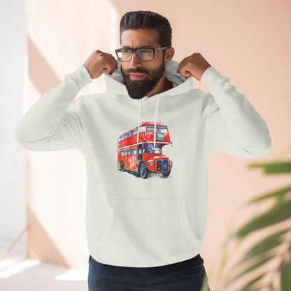 Vintage Car Trendy Three-Panel Fleece Hoodie