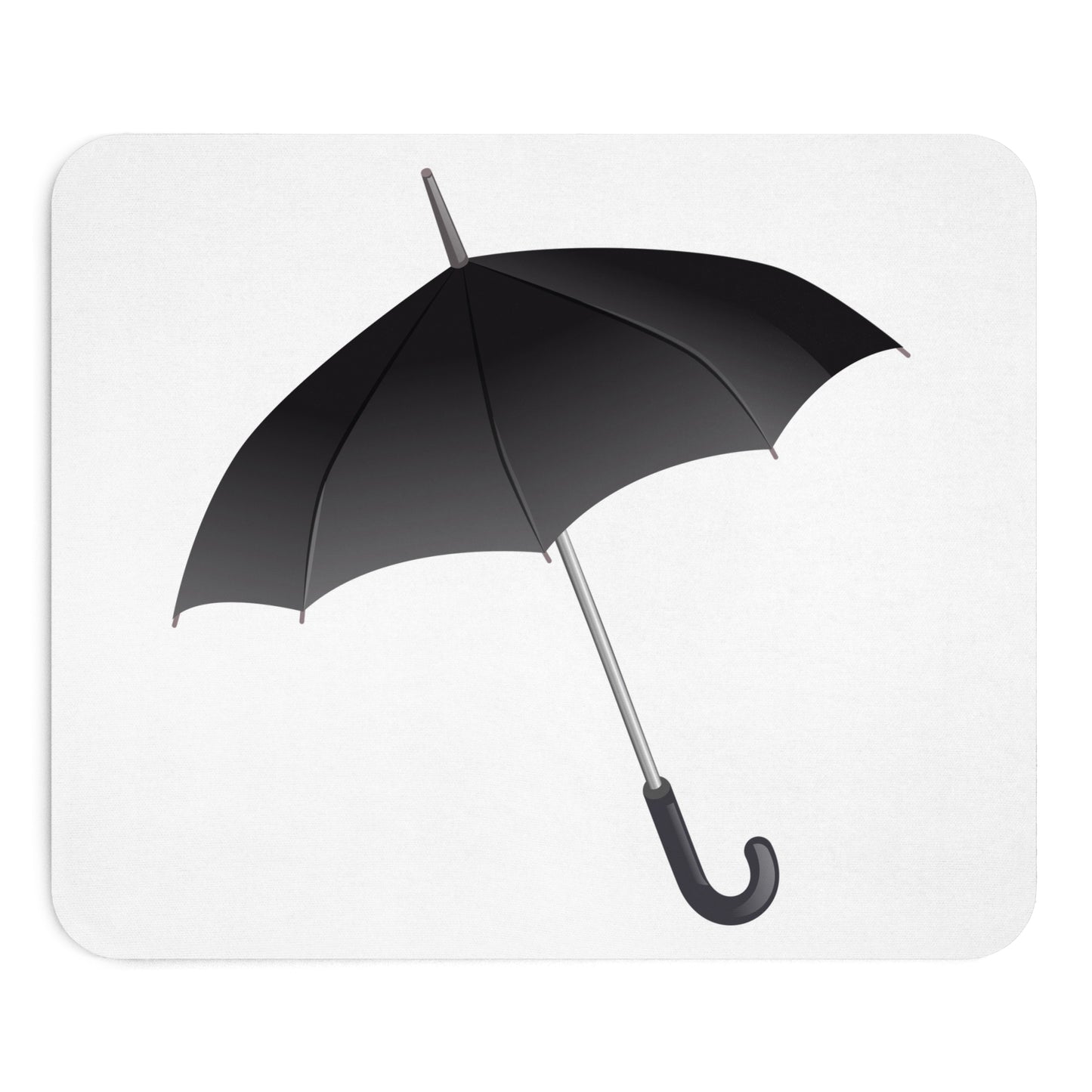 Stylish Black Umbrella Mouse Pad - Perfect Gift for Home Office, Gamer, Work Desk, Minimalist Decor, Rainy Day Vibe