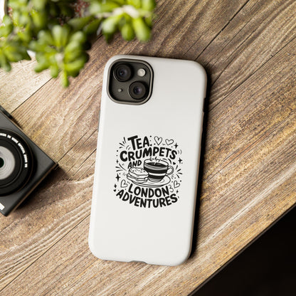 London Adventures Phone Case - Tea & Crumpets Design