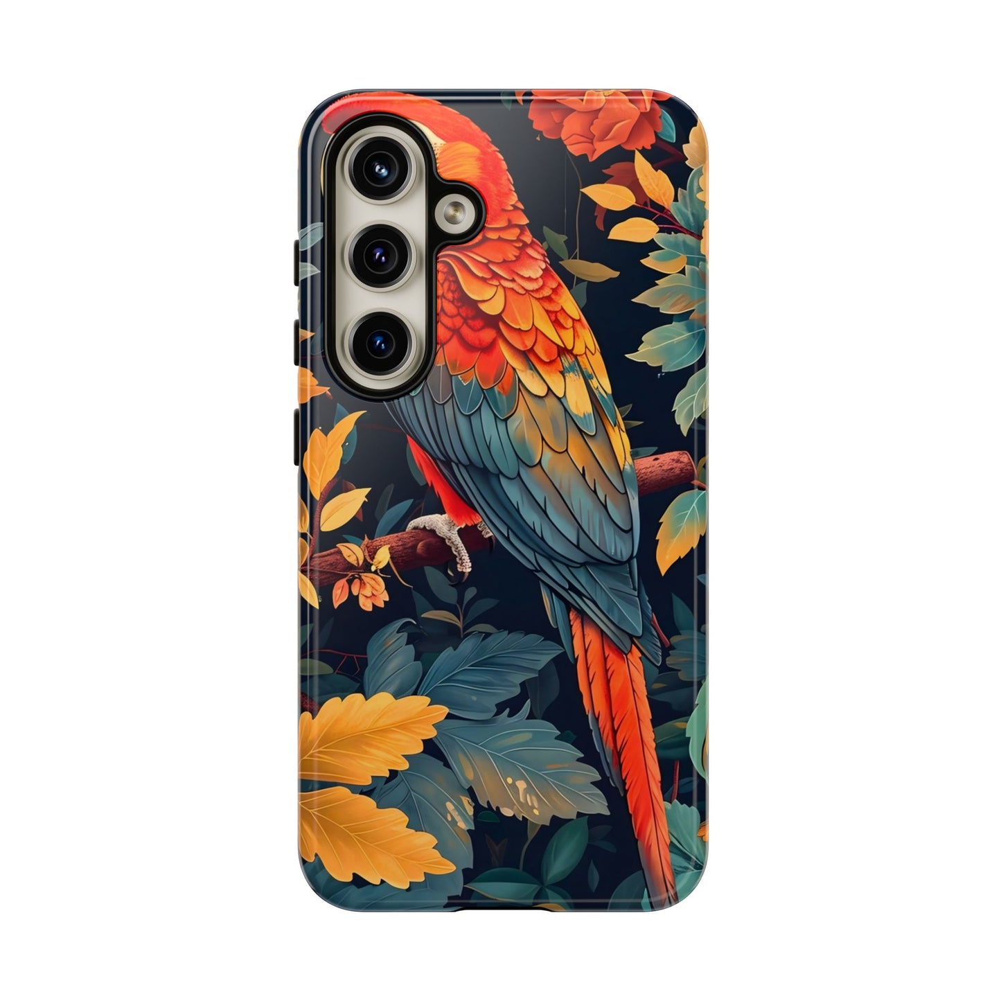 Vibrant Parrot Phone Case - Tough, Stylish, Nature-Inspired, Tropical, Wildlife, Perfect Gift, Summer Vibes