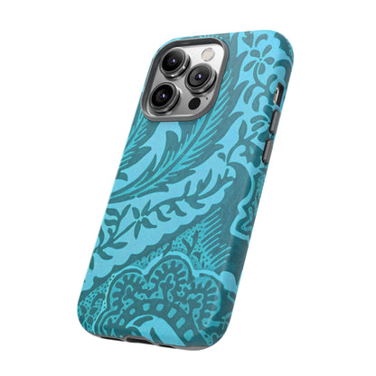 Protective Phone Case with Elegant Teal Design, Tough Cases, Floral Phone Cover, Stylish Smartphone Protection, Gifts for Her, Trendy [...]