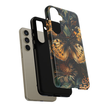 Butterfly Floral Phone Case, Tough Cases, Protective Cover, Unique Gift, Nature Lover, Art Print, Spring Decor