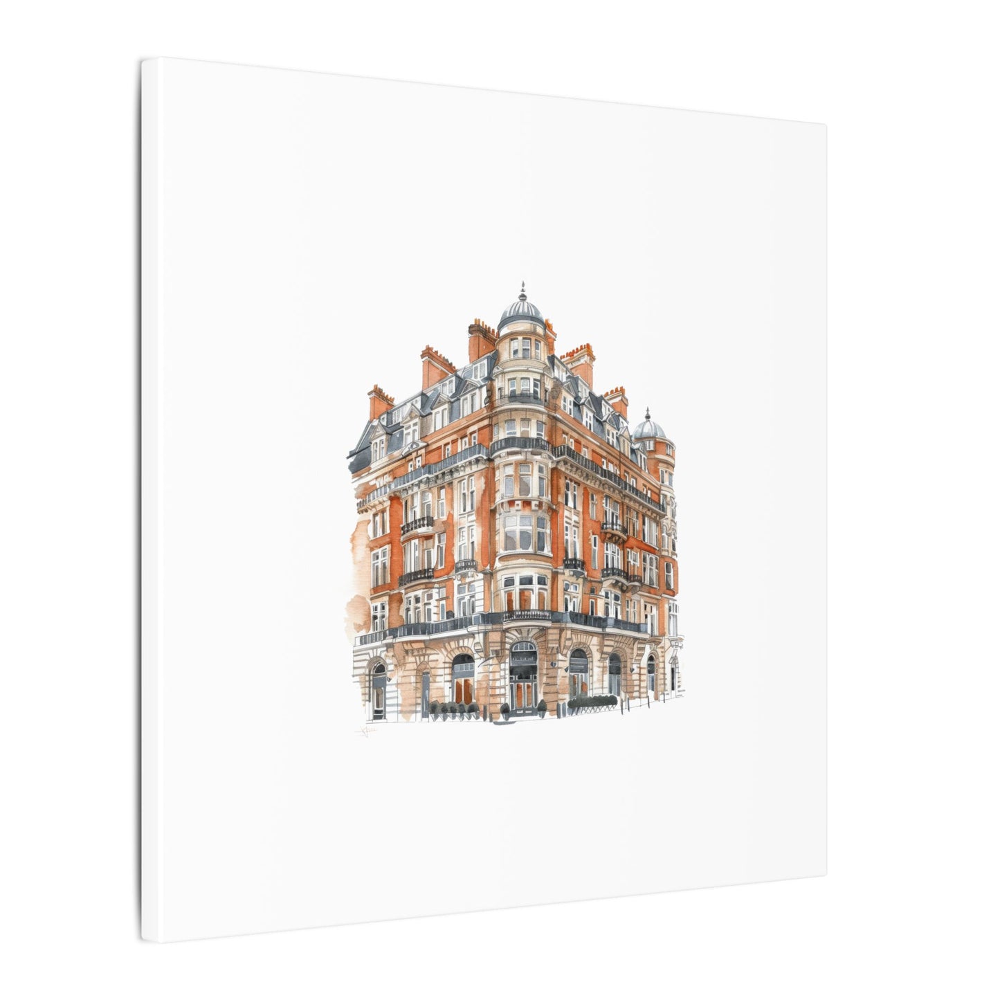 Artistic Matte Canvas Print of Historic Building, Wall Art Decor, Home Interior, Unique Gift, Fine Art, Architecture Lover, Urban Design