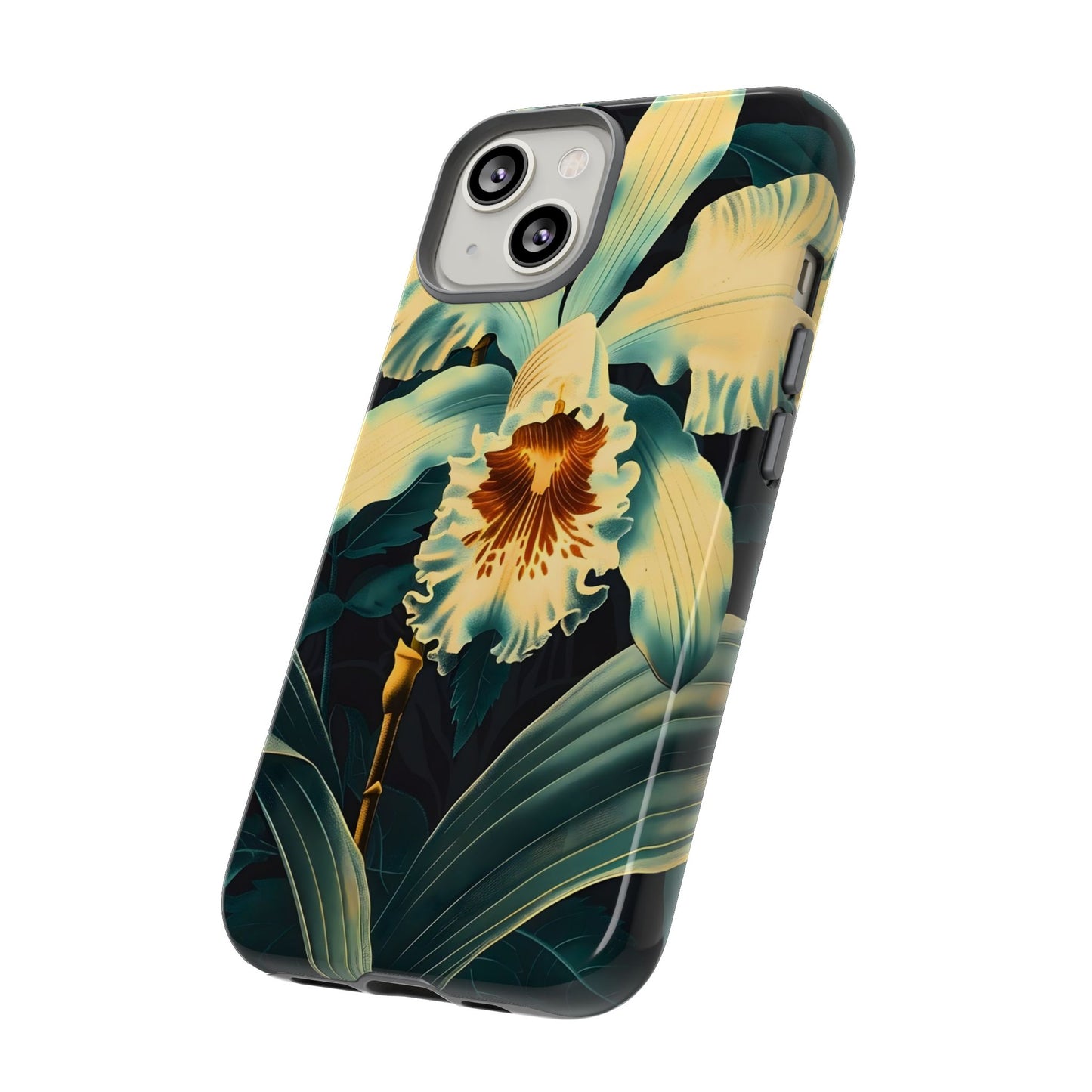 Floral Phone Case - Tough Cases with Orchid Design, Durable Smartphone Cover for Nature Lovers, Floral Gift for Her, Botanical [...]