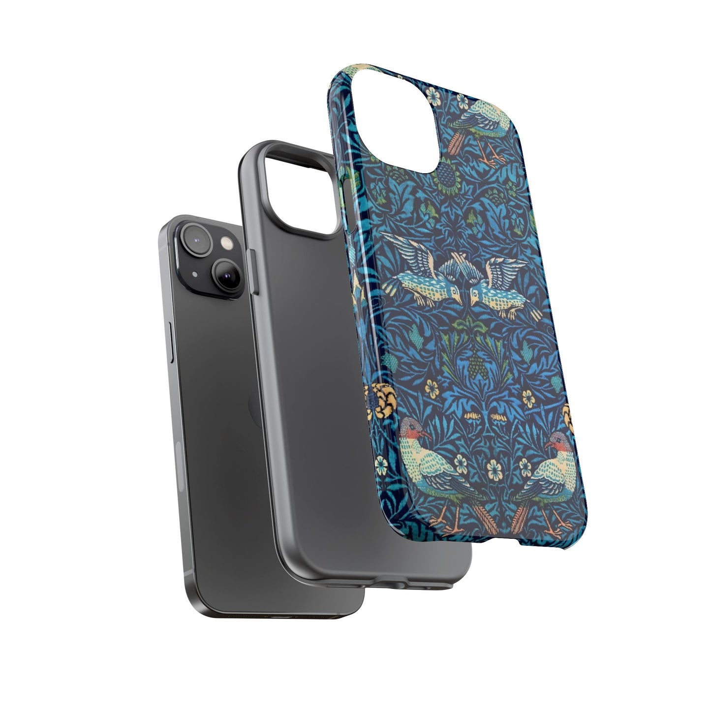 Elegant Bird Pattern Phone Case | Nature Lover Gift, Stylish Mobile Cover, Floral Design, Eco-Friendly, Unique Cell Phone Protector