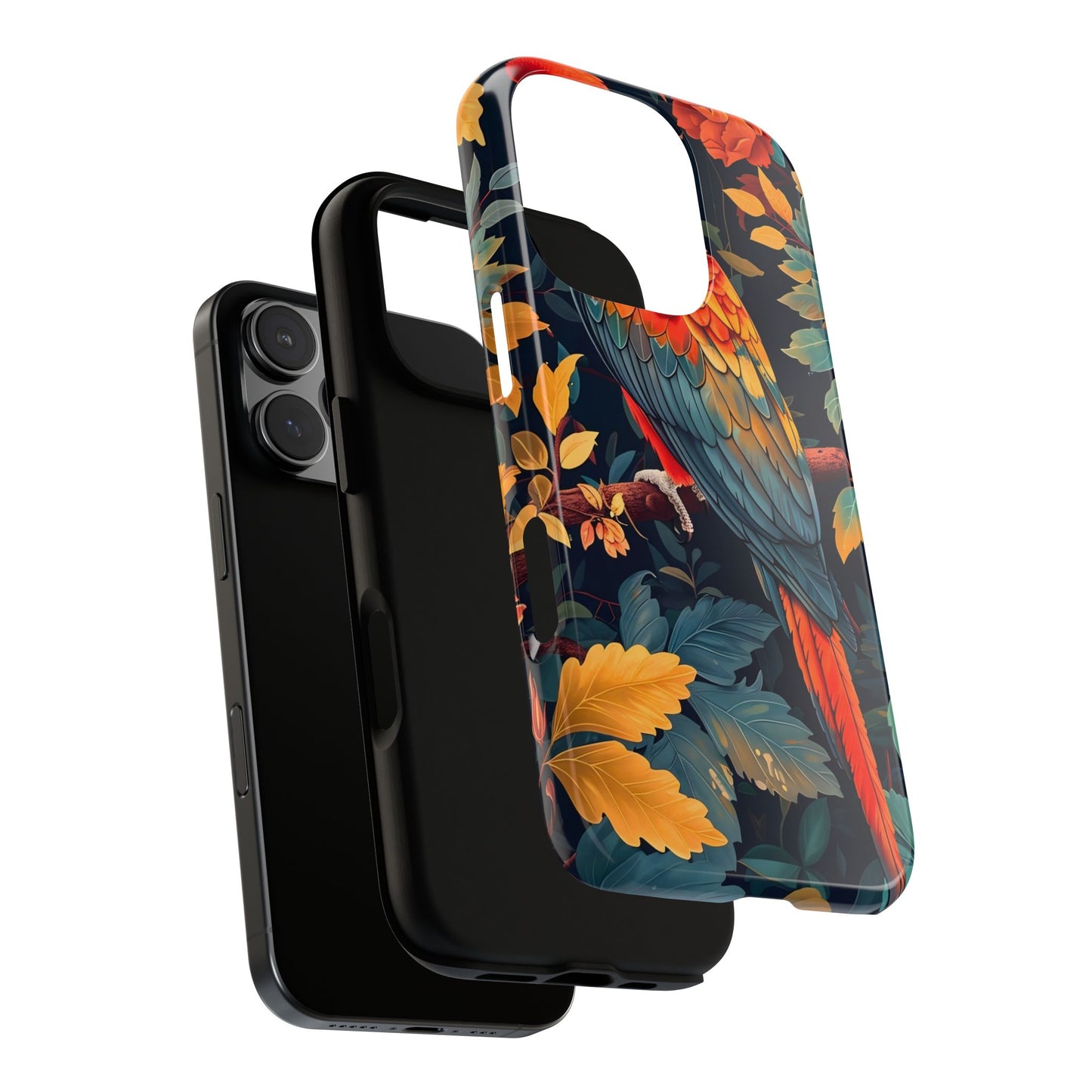 Vibrant Parrot Phone Case - Tough, Stylish, Nature-Inspired, Tropical, Wildlife, Perfect Gift, Summer Vibes