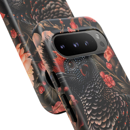 Tough Cases: Floral Design Phone Case, Stylish Protection for Your Phone, Unique Gift for Bird Lovers, Vibrant Floral Art, [...]